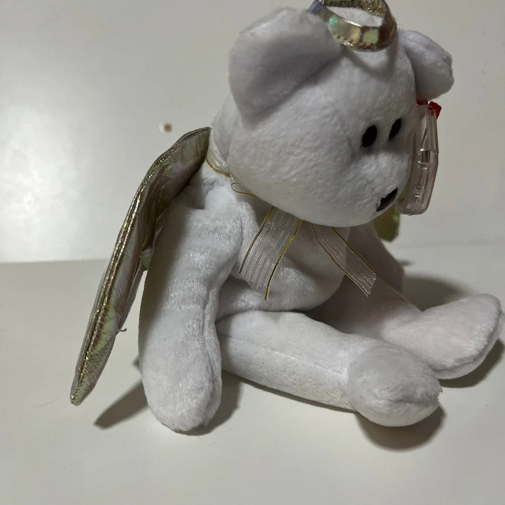 Ty Beanie Babies Angel Bear Lot Halo‎ Halo II Herald White Plush Wings 1998-2002